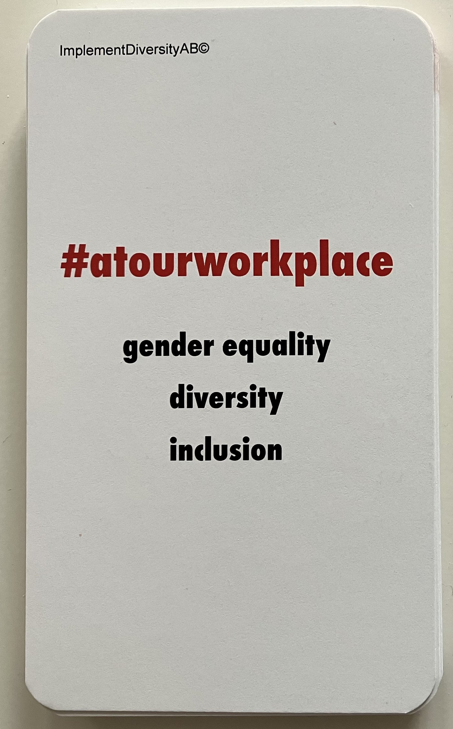 #AtOurWorkplace Discussion Card Pack