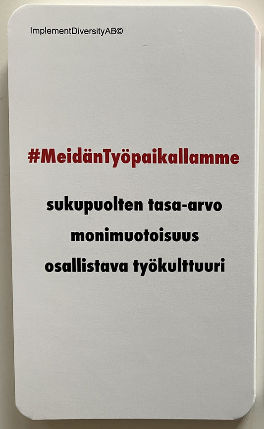 #MeidänTyöpaikallamme Discussion Card Pack